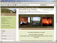 Maryhill Log Cabins self-catering accommodation in Moray, North East Scotland